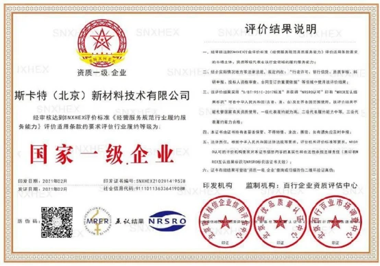 National First-Class Enterprise Quality Certificate