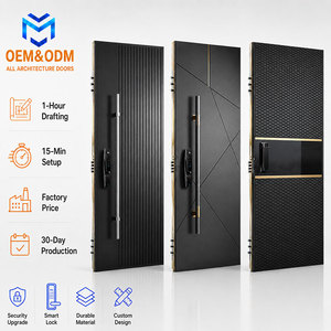 Custom Luxury Soundproof Security Exterior Door with Smart Lock