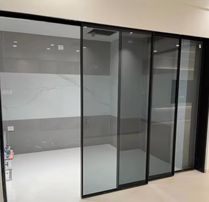Modern Design Sliding Patio Door System Exterior Flush Aluminum Alloy