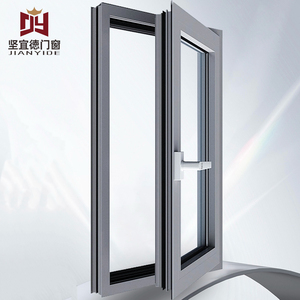 Modern Double Glazed Security Aluminum Swing Windows & Doors