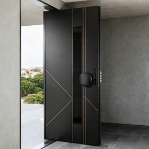 Luxury Villa High-End Design House Front Pivot Door Large Entrance Modern Security Entry Pivot Main Door For House