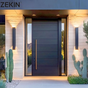 ZEKIN 3D Carving Main Entrance Cast Aluminum Armored Doors