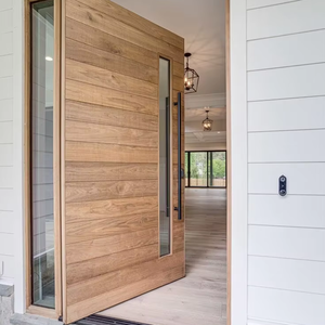 Wooden Frame Pivot Entrance Front Door Wood Front Entry Doors