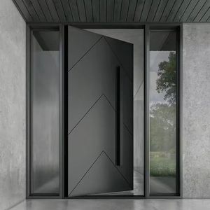 Modern Pivot Door Anti-Theft Minimalist Aluminum Entry Door
