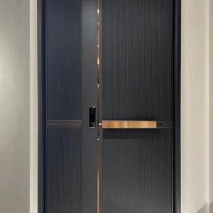 FoShan High-End Cast Aluminum Security Anti-Theft Villa Entry Door Stainless Steel Entrance Door of a Self-built House
