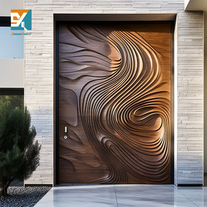 Seeyesdoor Oversized Solid Wooden Aluminum Entrance Pivot Door