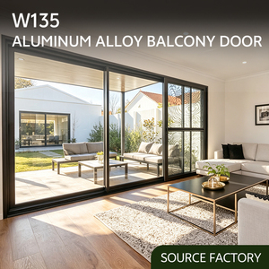 NFRC Hurricane Proof 4 Panel Aluminum Sliding Doors Soundproof Heavy Duty Lift and Slide Patio Door Triple Glazed Sliding Doors