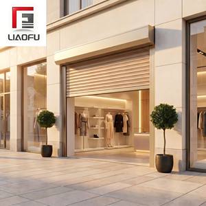 Powder Coated Aluminum Roller Shutter Door for Commercial Shop Front Corrosion Resistant Smart Control