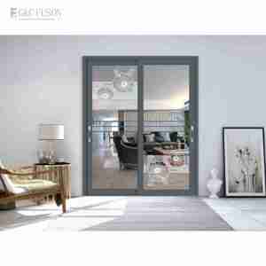 Aluminum Sliding Glass Patio Doors Hurricane Resistant Sliding Glass Doors Patio Windproof Waterproof Sliding Doors