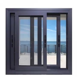 Customized Impact-Resistant Hurricane Windows And Doors Aluminum Sliding Glass For Home Alloy Frame