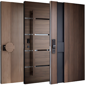 Chinese High-end Brands Armored Metal Security Front Door Security Aluminum Pivot Door Bulletproof Anti Theft Main Door